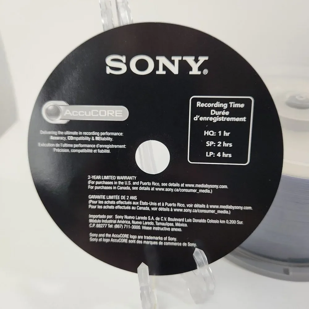 New Sony‎ AccuCORE DVDR 120 min 4.7GB Disks